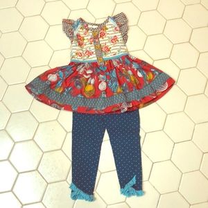 Wildflowers size 2 toddler girl outfit